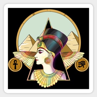 Ancient Egypt Goddess Nefertiti Sticker